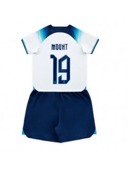 Engleska Mason Mount #19 Dječji Domaci Dres kompleti SP 2022 Kratak Rukavima (+ kratke hlače)